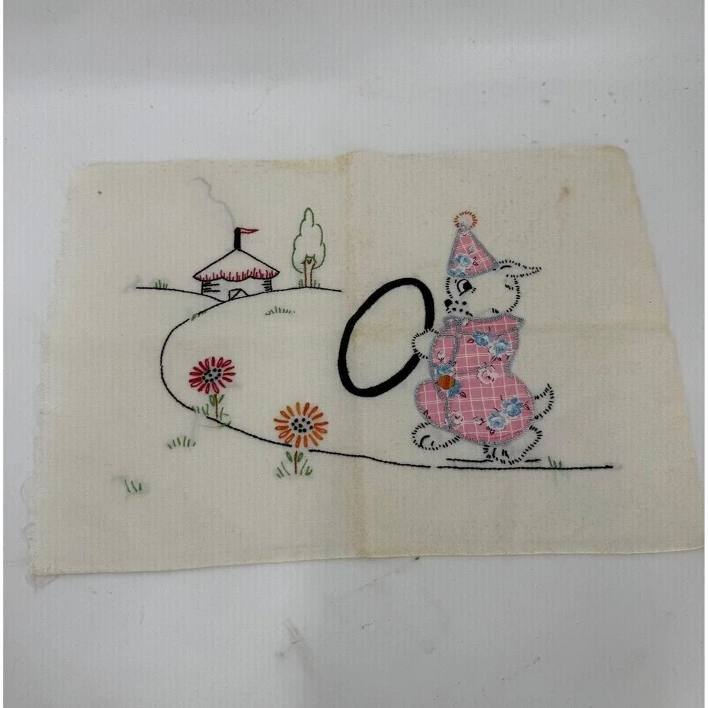 Vintage Handmade Pillowcase-approximately 11